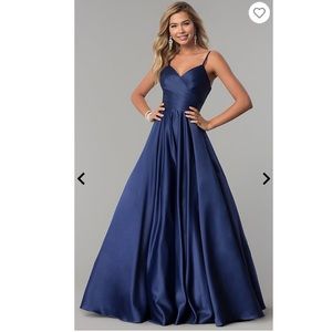 long v-neck prom dress- will negotiate price
